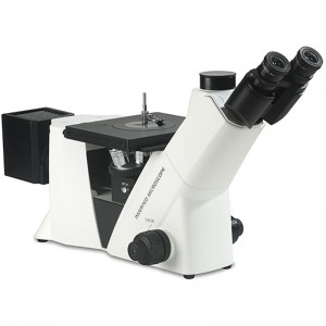 2-BS-6005 obrátený metalurgický mikroskop vľavo