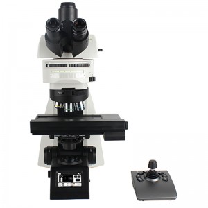 3-BS-6026 Microscop metalurgic vertical de cercetare motorizat față