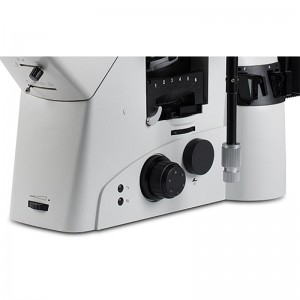 第五 BS-6045 Research Inverted Metallurgical Microscope kenop posisi rendah