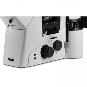 第五 BS-6045 သုတေသန Inverted Metallurgical Microscope ဖင်အနေအထား ဖု