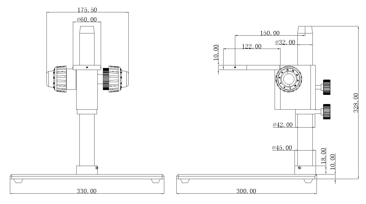 BS-1008 Dimensió del suport del pilar
