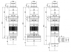 BS-1008A Dimensions သည် မတူညီသောအလင်းနှင့်