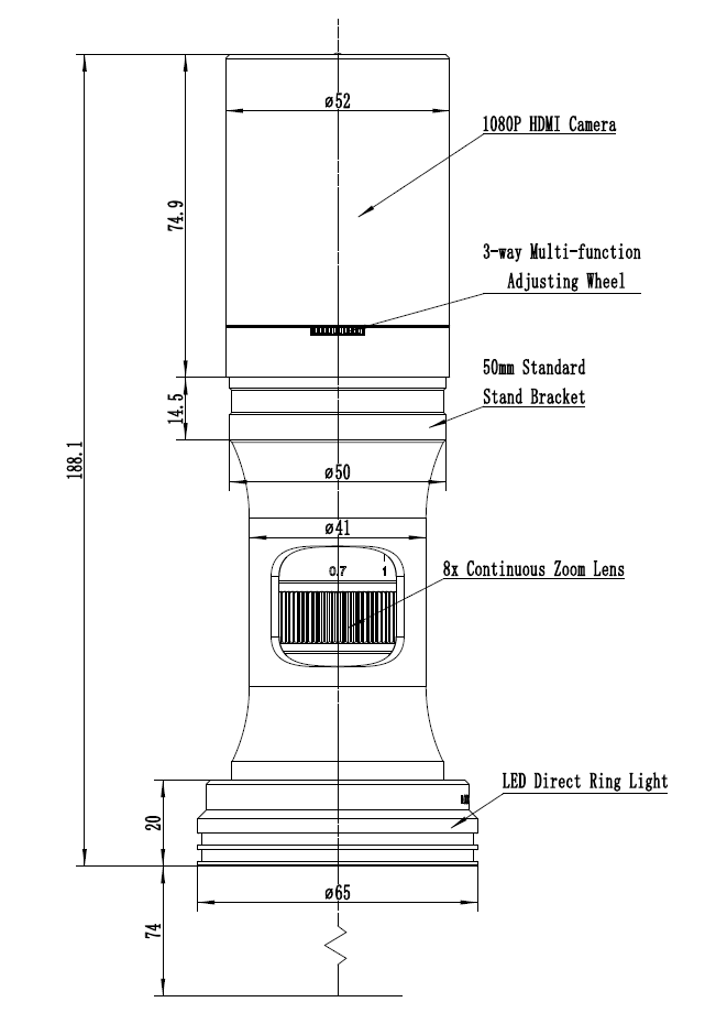 Dimensions BS-1008D