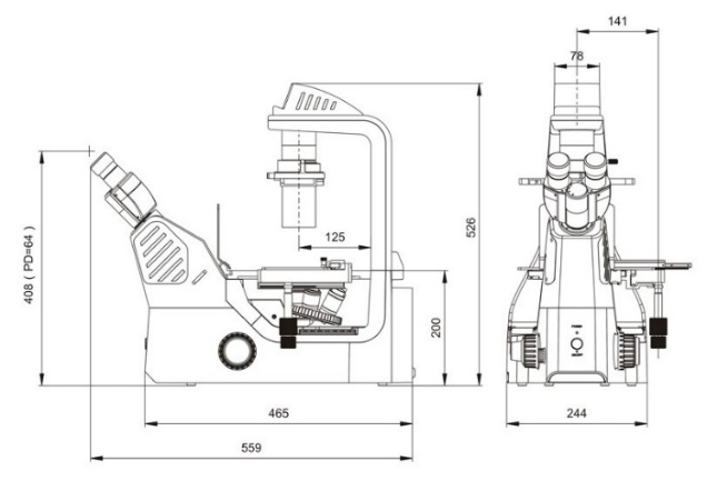 BS-2094AF பரிமாணம்